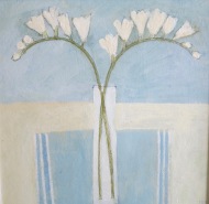 White flowers/Acrylic/42x42/£650